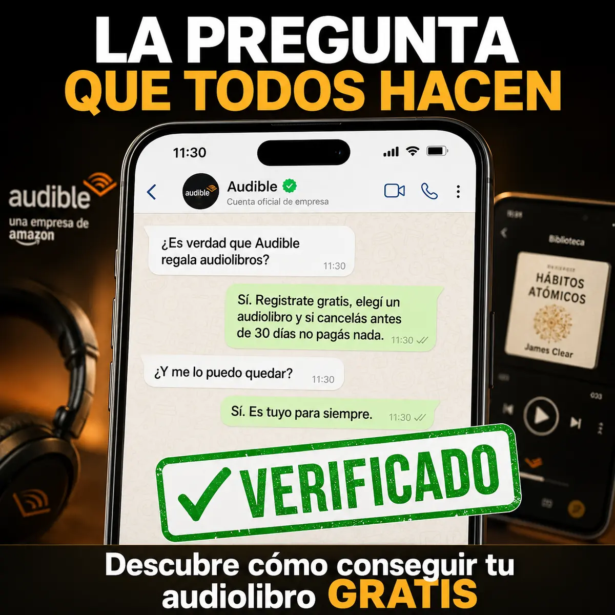 Descarga gratis 2 libros de Audible
