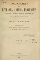Diccionario de refranes, adagios, proverbios [?] de la lengua castellana