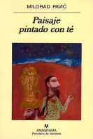 Paisaje pintado con té